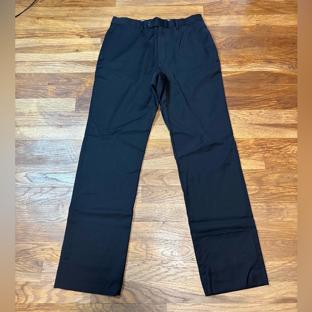 TOMMY HILFIGER black wool dress pants